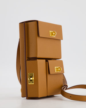 Hermès Kelly Multipocket To Go Pouch in Gold Epsom Leather with Gold Hardware