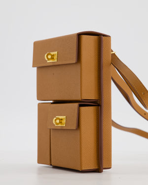 Hermès Kelly Multipocket To Go Pouch in Gold Epsom Leather with Gold Hardware