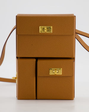 Hermès Kelly Multipocket To Go Pouch in Gold Epsom Leather with Gold Hardware