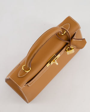 Hermès Kelly 25 Sellier Bag in Gold Epsom Leather with Gold Hardware