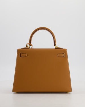 *HOLY GRAIL* Hermès Kelly 25 Sellier Bag in Gold Epsom Leather with Gold Hardware