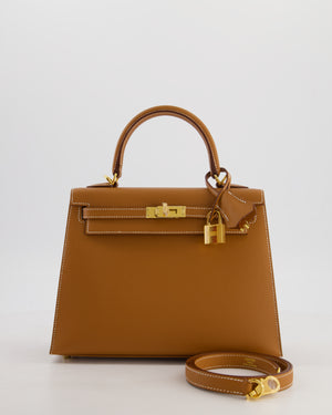 *HOLY GRAIL* Hermès Kelly 25 Sellier Bag in Gold Epsom Leather with Gold Hardware