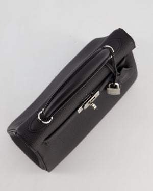 Hermès Kelly 25 Retourne Bag in Noir Togo Leather with Palladium Hardware