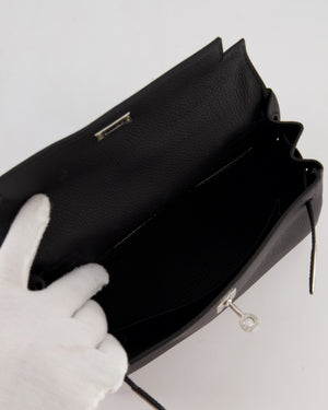 Hermès Kelly 25 Retourne Bag in Noir Togo Leather with Palladium Hardware