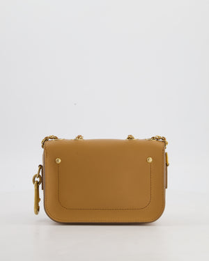 Chanel Caramel Quilted Multi Pouch Mini Flap Bag with Coin Purse in Lambskin Leather with Brushed Gold Hardware