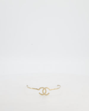 Chanel Champagne Gold Interlocking CC Metal Headband