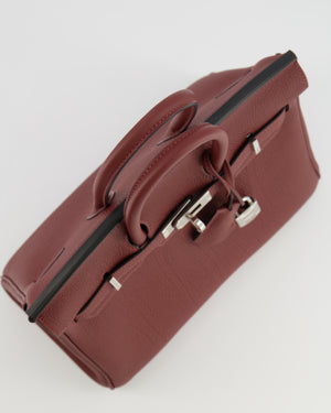 Hermès Birkin 25 Retourne Bag in Rouge H Veau Togo Leather with Palladium Hardware