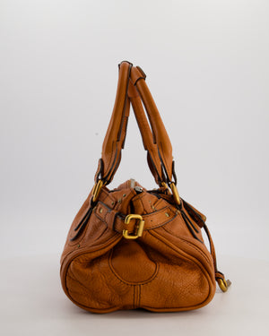 *HOT* Chloe Brown Vintage Paddington Bag in Grained Calfskin Leather with Gold Hardware