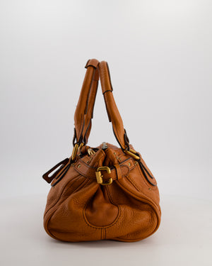 *HOT* Chloe Brown Vintage Paddington Bag in Grained Calfskin Leather with Gold Hardware