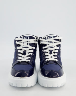 Christian Dior Navy D Player Quilted Trainers Size EU 38