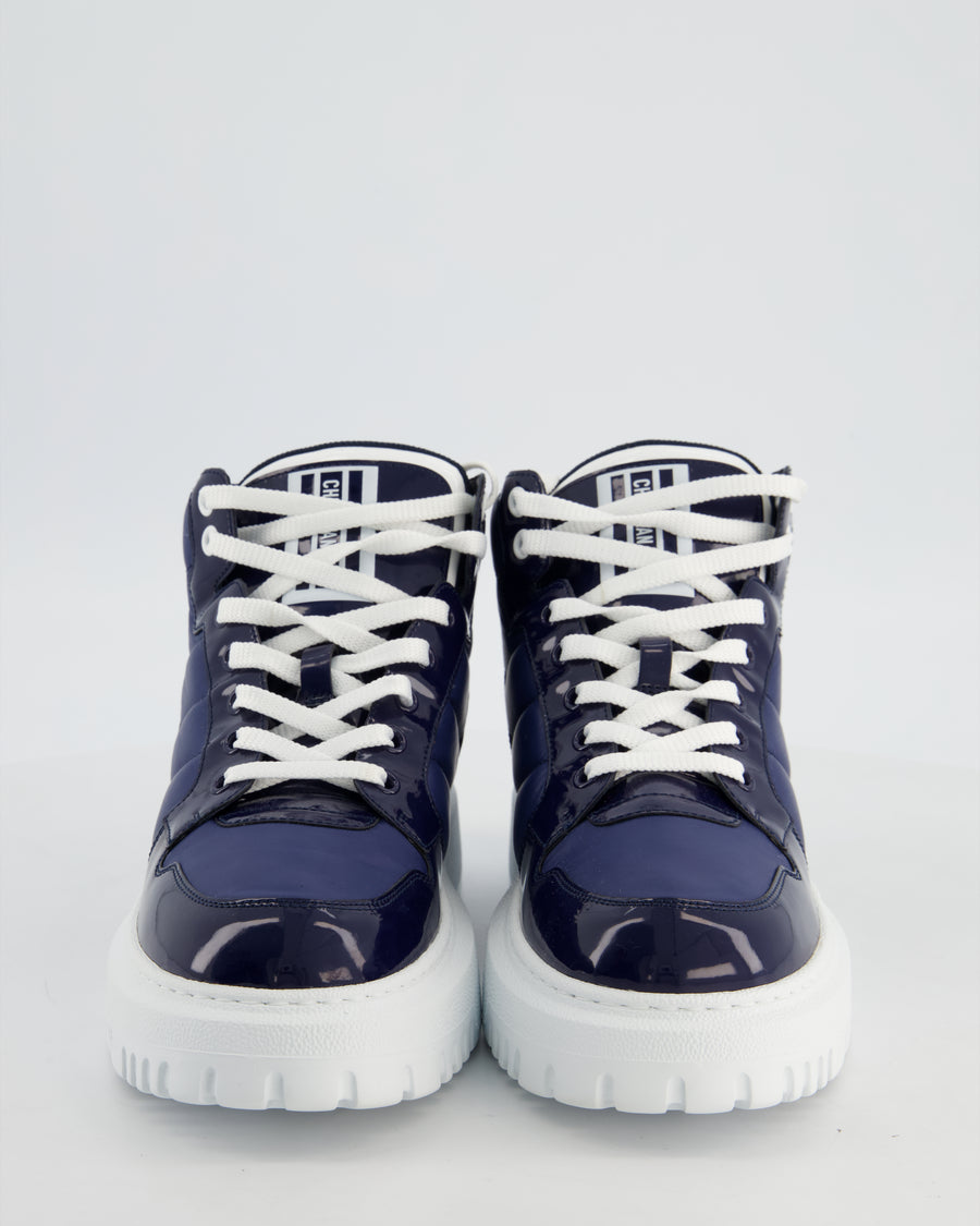 Christian Dior Navy D Player Quilted Trainers Size EU 38