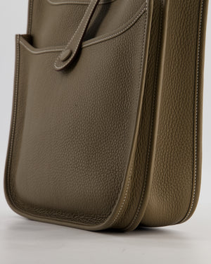 Hermès Evelyne III 29 Bag in Etoupe Taurillon Clemence Leather with Gold Hardware