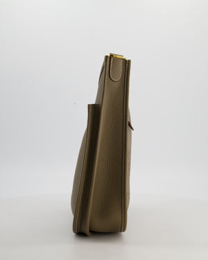 Hermès Evelyne III 29 Bag in Etoupe Taurillon Clemence Leather with Gold Hardware