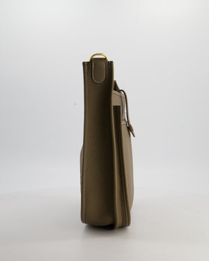 Hermès Evelyne III 29 Bag in Etoupe Taurillon Clemence Leather with Gold Hardware