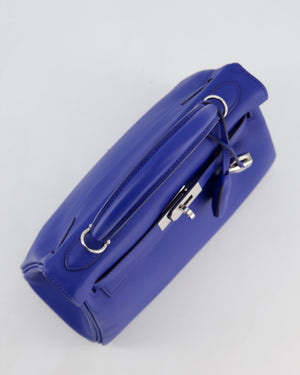 Hermès Kelly 25 Retourne Bag in Bleu France Swift Leather Bleu with Palladium Hardware