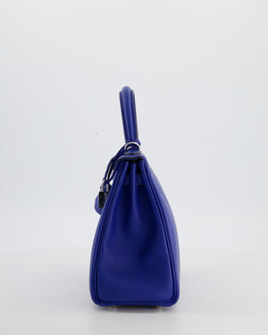 Hermès Kelly 25 Retourne Bag in Bleu France Swift Leather Bleu with Palladium Hardware