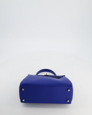 Hermès Kelly 25 Retourne Bag in Bleu France Swift Leather Bleu with Palladium Hardware