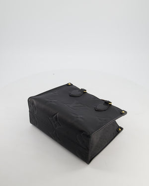Louis Vuitton Black On the Go Small BB Tote in Empreinte Monogram Leather with Gold Hardware