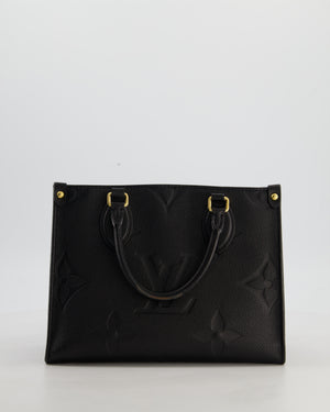 Louis Vuitton Black On the Go Small BB Tote in Empreinte Monogram Leather with Gold Hardware