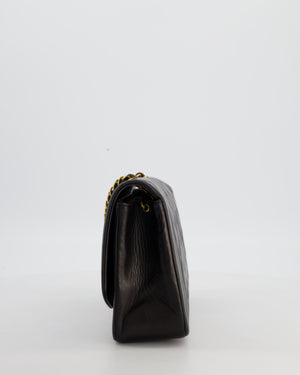 Chanel Vintage Espresso Brown Medium Diana Flap Bag in Lambskin Leather with 24K Gold Hardware