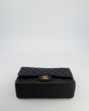 Chanel Jumbo Classic Double Flap Bag in Black Caviar Leather with Gold Hardware RRP £9,540