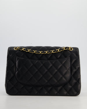 Chanel Jumbo Classic Double Flap Bag in Black Caviar Leather with Gold Hardware RRP £9,540