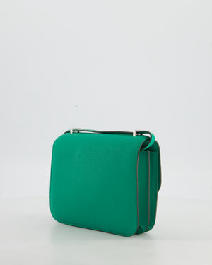 Hermès Mini Constance III Miroir 18 Bag in Menthe Chevre Mysore Leather with Palladium Hardware