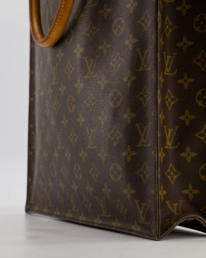 Louis Vuitton Brown Monogram Sac Plat Tote Bag with Gold Hardware