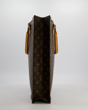 Louis Vuitton Brown Monogram Sac Plat Tote Bag with Gold Hardware