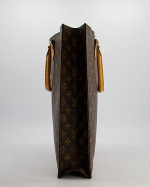 Louis Vuitton Brown Monogram Sac Plat Tote Bag with Gold Hardware