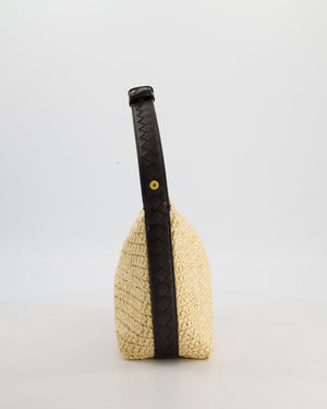 Bottega Veneta Mini Wallace Bag in Intrecciato Weave with Dark Brown Intrecciato Leather Handle