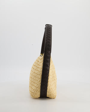 Bottega Veneta Mini Wallace Bag in Intrecciato Weave with Dark Brown Intrecciato Leather Handle