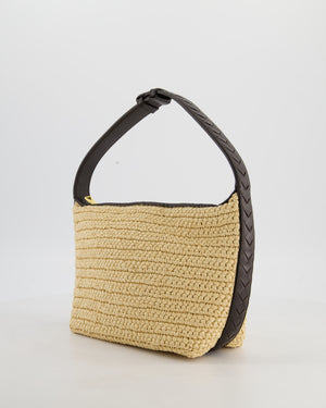 Bottega Veneta Mini Wallace Bag in Intrecciato Weave with Dark Brown Intrecciato Leather Handle