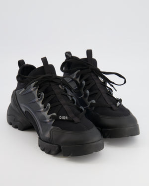 Christian Dior Black D-Connect Trainers with Back Logo Detail Size EU 38