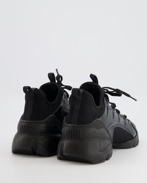 Christian Dior Black D-Connect Trainers with Back Logo Detail Size EU 38