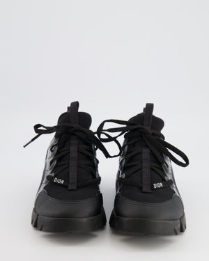 Christian Dior Black D-Connect Trainers with Back Logo Detail Size EU 38