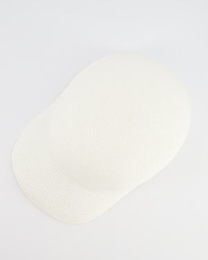 Loro Piana Eirin Basball Hat in White Textile Paper Size M RRP £610