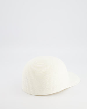 Loro Piana Eirin Basball Hat in White Textile Paper Size M RRP £610