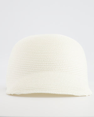 Loro Piana Eirin Basball Hat in White Textile Paper Size M RRP £610