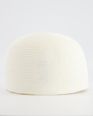 Loro Piana Eirin Basball Hat in White Textile Paper Size M RRP £610
