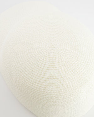 Loro Piana Eirin Basball Hat in White Textile Paper Size M RRP £610