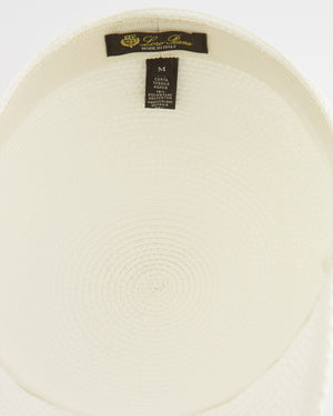 Loro Piana Eirin Basball Hat in White Textile Paper Size M RRP £610
