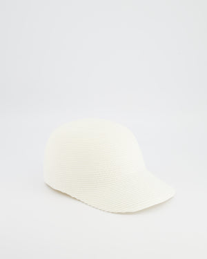 Loro Piana Eirin Basball Hat in White Textile Paper Size M RRP £610