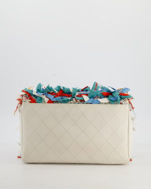 Chanel Cruise 2017 Paris-Cuba Flap Bag in Blue, White & Red Tweed with Champagne Gold Hardware & Leather Details