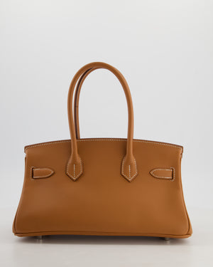 *RARE* Hermès Shoulder Birkin Light 29 Bag in Gold Evercolour Leather with Palladium Hardware