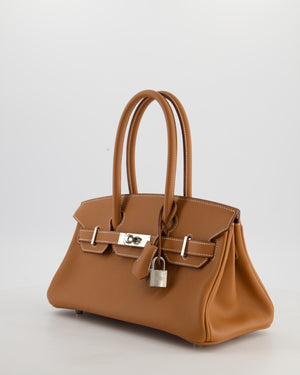 *RARE* Hermès Shoulder Birkin Light 29 Bag in Gold Evercolour Leather with Palladium Hardware