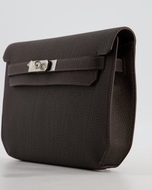 *RARE* Hermès Kelly Depeches 25 Bag in Bai Brun Togo Leather with Palladium Hardware