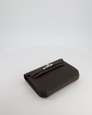 *RARE* Hermès Kelly Depeches 25 Bag in Bai Brun Togo Leather with Palladium Hardware