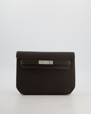 *RARE* Hermès Kelly Depeches 25 Bag in Bai Brun Togo Leather with Palladium Hardware