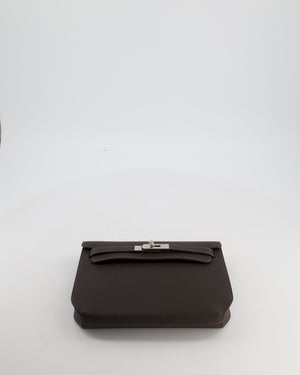 *RARE* Hermès Kelly Depeches 25 Bag in Bai Brun Togo Leather with Palladium Hardware